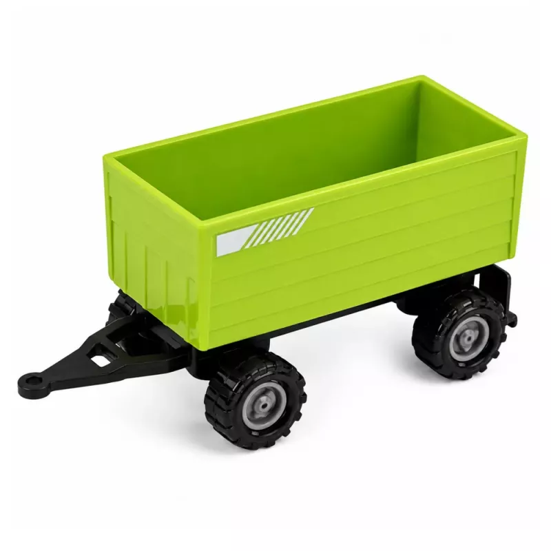 LEAN TOYS Set landwirtschaftlicher Fahrzeuge Traktor Feldhäcksler Holztransporter 1:68 4 Stk.