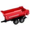 LEAN TOYS Set Landwirtschaftsfahrzeuge Traktor Feldhäcksler Anhänger Transport 1:68 4 St.