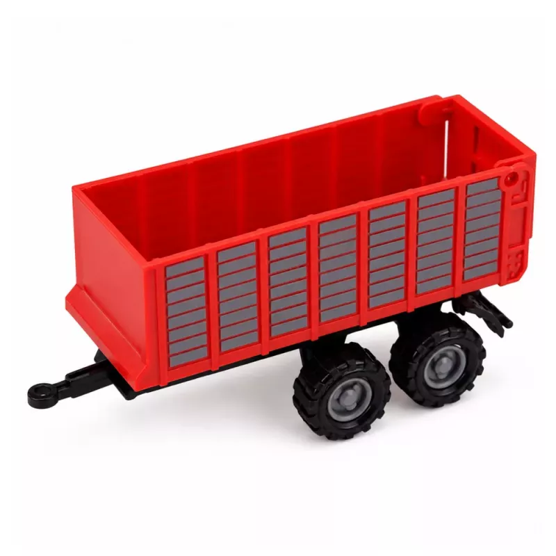 LEAN TOYS Set of Agricultural Vehicles Tractor Forage Harvester Trailer Baler 1:68 4 pcs.