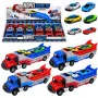 LEAN TOYS Truck with Ramp Transporter Launcher Car Springs Drive 1:55