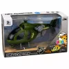 LEAN TOYS Militärhubschrauber mit Haken, Lichtern und Geräuschen Grün