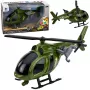 LEAN TOYS Militärhubschrauber mit Haken, Lichtern und Geräuschen Grün