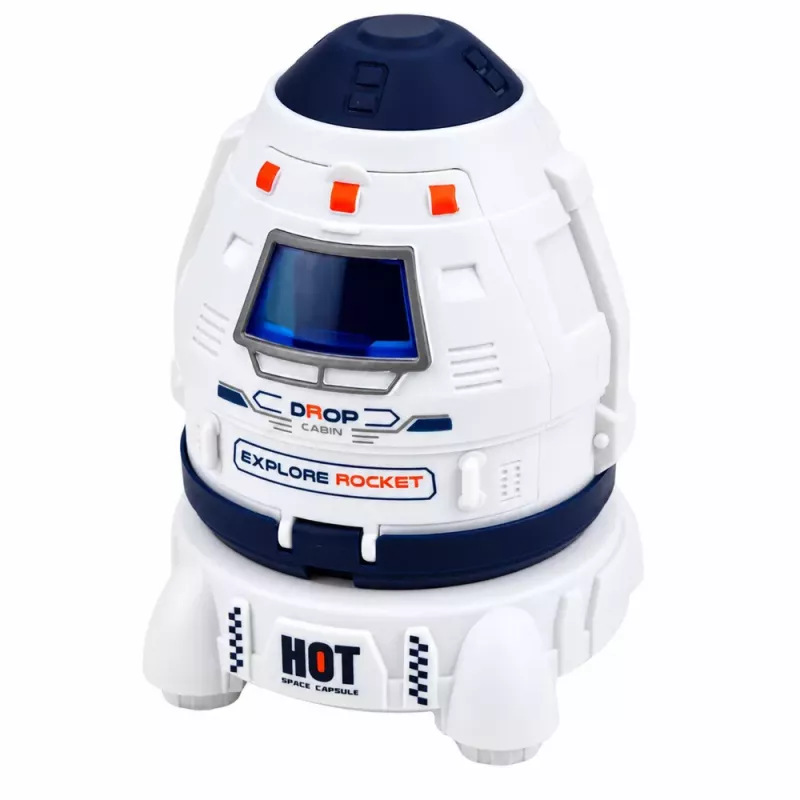 LEAN TOYS Space Ship Satellite Capsule Communication Antenna Astronaut Set