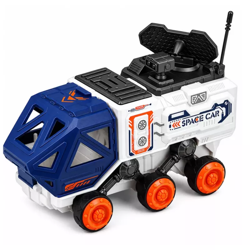 LEAN TOYS Space Set Rakete Shuttle Drohne Astronaut Satellit Fahrzeug