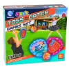 LEAN TOYS Arcade-Spiel zum Werfen, Fangen, Schläger, Leuchtbälle, LED-Hai