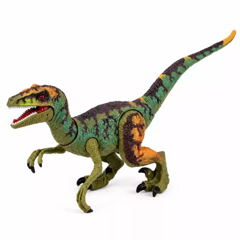 LEAN TOYS Velociraptor Dinosaurier Figur Realistische bewegliche Gliedmaßen Geräusche