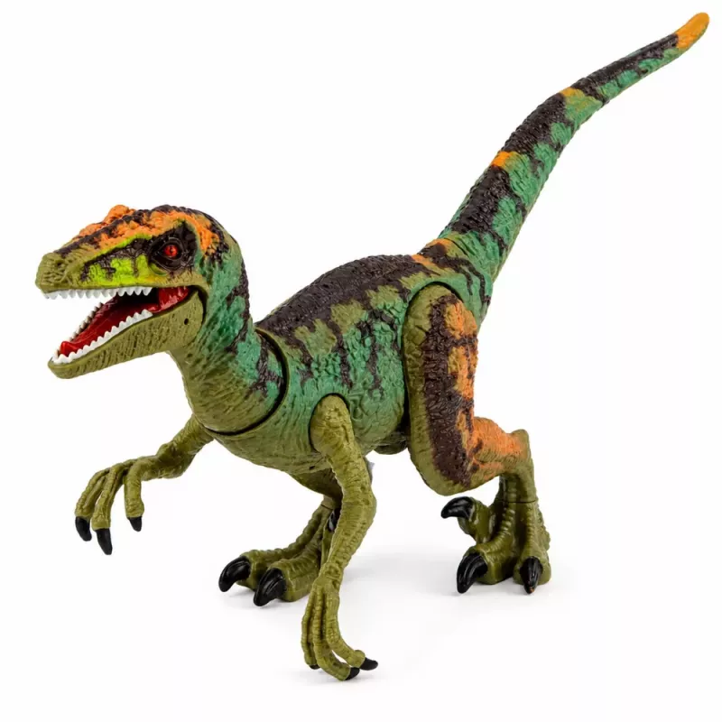 LEAN TOYS Velociraptor Dinosaurier Figur Realistische bewegliche Gliedmaßen Geräusche