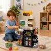 LEAN TOYS Supermarkt-Kassen-Scanner Getränkespender Lichter Geräusche 65 Teile