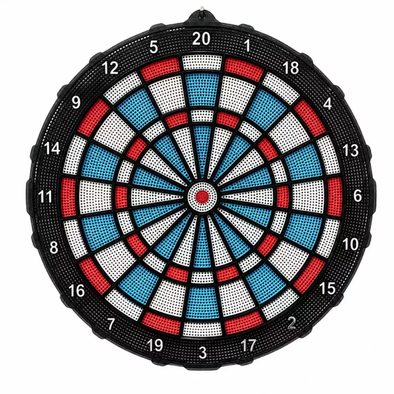 LEAN TOYS Elektronische Dartscheibe Soft Tip Darts Set 42,5 cm