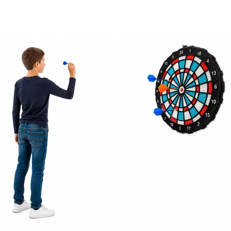 LEAN TOYS Elektronische Dartscheibe Soft Tip Darts Set 42,5 cm