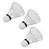 LEAN TOYS Badminton Set mit 2 Schlägern, 3 Federbällen und Tasche, Grün