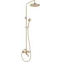 DEANTE Duschkopf mit Badewannenarmatur - Wandmontierter Einhebel-Bademischer, Chrom, Keramikkartusche, Handbrause