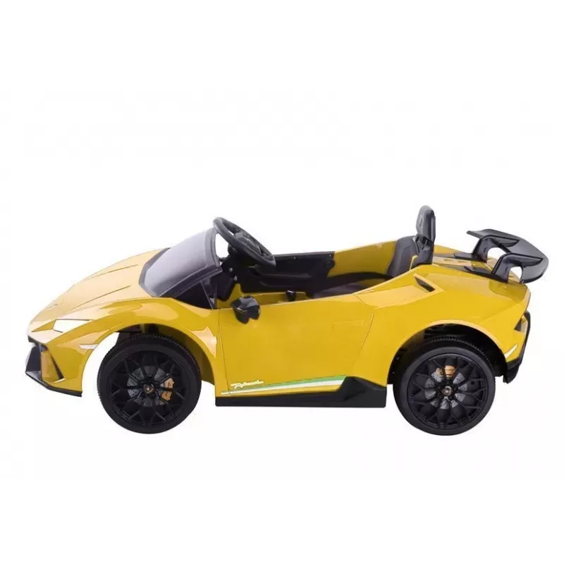 LEAN CARS Elektrisches Kinderauto Lamborghini Huracan Gelb