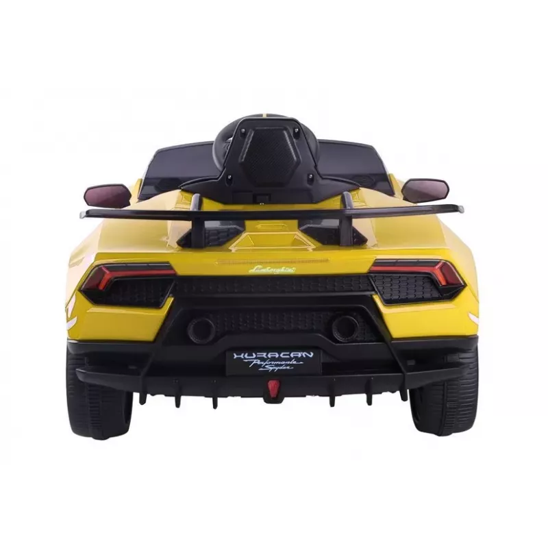 LEAN CARS Elektrisches Kinderauto Lamborghini Huracan Gelb