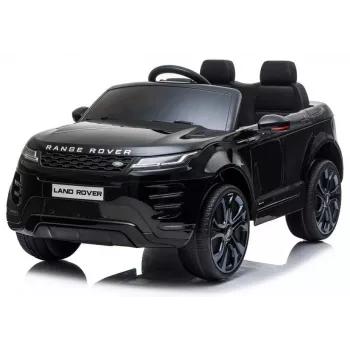 LEAN CARS Range Rover Evoque Elektro-Kinderauto Schwarz lackiert