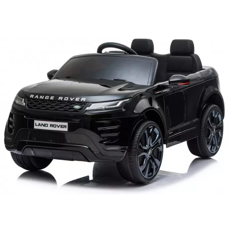 LEAN CARS Range Rover Evoque Elektro-Kinderauto Schwarz lackiert