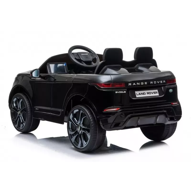 LEAN CARS Range Rover Evoque Elektro-Kinderauto Schwarz lackiert