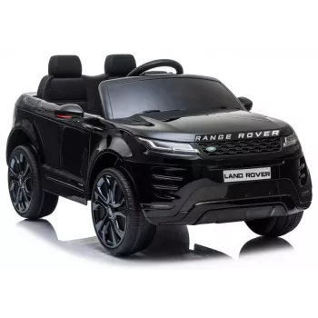 LEAN CARS Range Rover Evoque Elektro-Kinderauto Schwarz lackiert