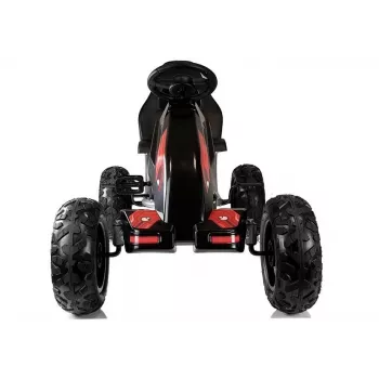 LEAN CARS Gokart B012 Inflatable Tires Black Pedal Go-Kart für Kinder 3-8 Jahre
