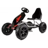 LEAN CARS Gokart B012 Inflatable Tires Black Pedal Go-Kart für Kinder 3-8 Jahre