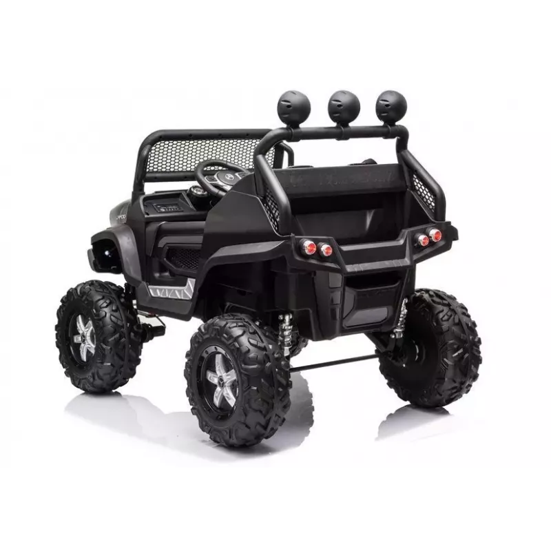 LEAN CARS Elektro-Kinderfahrzeug Mercedes Unimog S Schwarz
