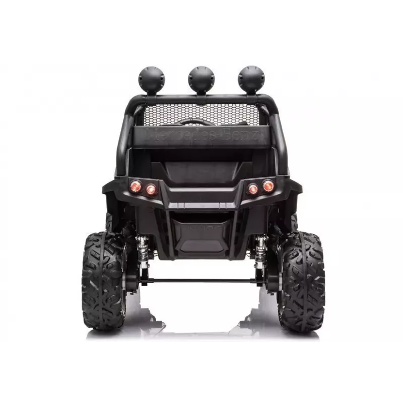 LEAN CARS Elektro-Kinderfahrzeug Mercedes Unimog S Schwarz