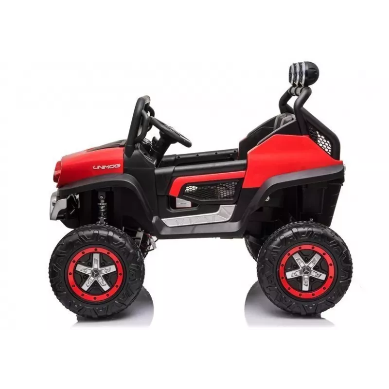 LEAN CARS Elektro-Kinderfahrzeug Mercedes Unimog S Rot