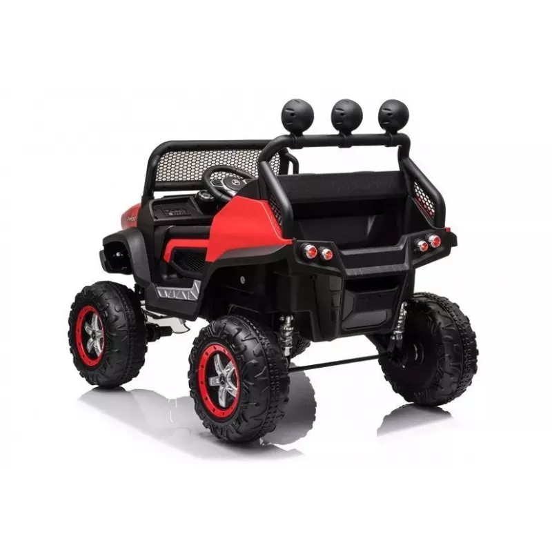 LEAN CARS Elektro-Kinderfahrzeug Mercedes Unimog S Rot