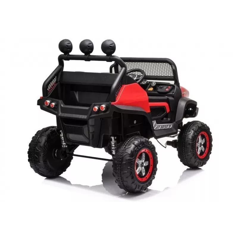 LEAN CARS Elektro-Kinderfahrzeug Mercedes Unimog S Rot