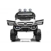 LEAN CARS Elektro-Kinderfahrzeug Mercedes Unimog S Weiß