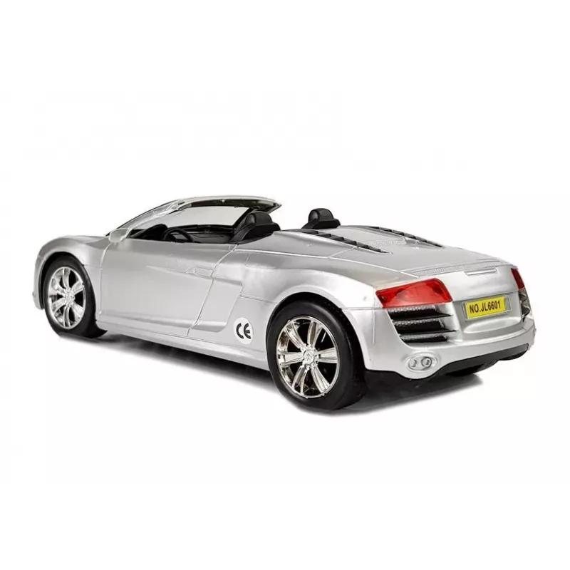 LEAN TOYS Spielzeugauto Cabriolet Silber 1:18