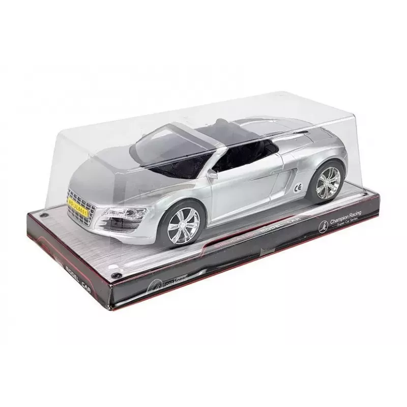 LEAN TOYS Spielzeugauto Cabriolet Silber 1:18