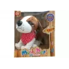 LEAN TOYS Interaktiver Hund an der Leine, bellt, wedelt mit dem Schwanz, Sensoren
