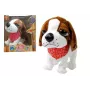 LEAN TOYS Interaktiver Hund an der Leine, bellt, wedelt mit dem Schwanz, Sensoren