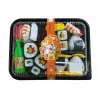 LEAN TOYS Kinder-Sushi-Set mit Besteck - 27-teiliges Holzspielzeug für Rollenspiele