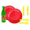 LEAN TOYS Kinder-Sushi-Set mit Besteck - 27-teiliges Holzspielzeug für Rollenspiele