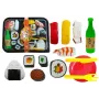 LEAN TOYS Kinder-Sushi-Set mit Besteck - 27-teiliges Holzspielzeug für Rollenspiele