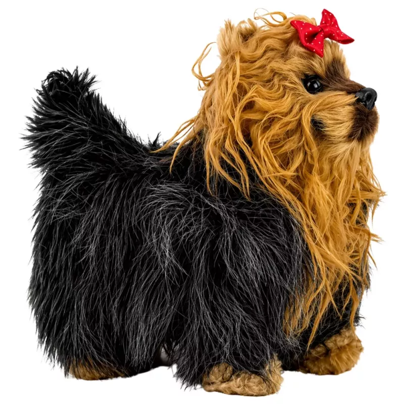 LEAN TOYS Interaktiver York-Hund bewegt sich, bellt