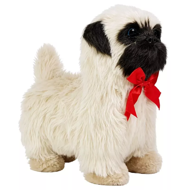 LEAN TOYS Interaktiver Hund Mops bewegt sich, bellt