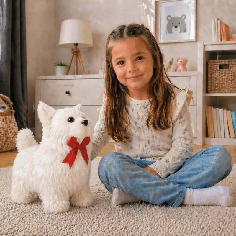 LEAN TOYS Interaktiver Chihuahua-Hund bewegt sich, bellt