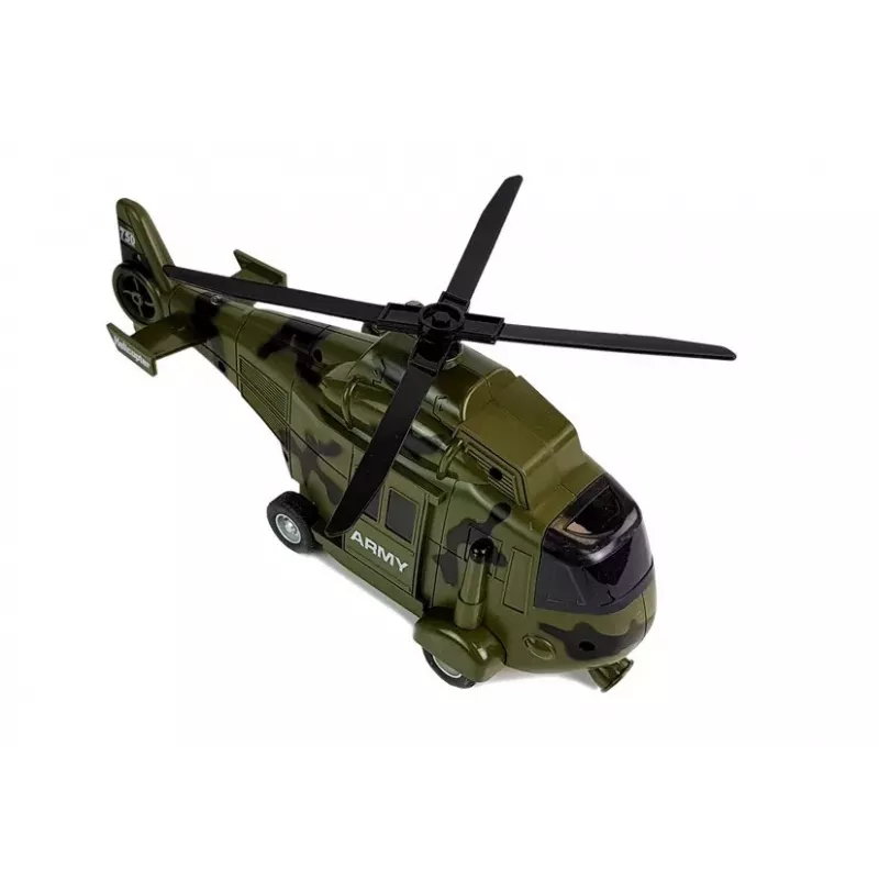 LEAN TOYS Militär-Rettungshubschrauber 1:16 Haken Sound Licht