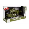 LEAN TOYS Militär-Rettungshubschrauber 1:16 Haken Sound Licht