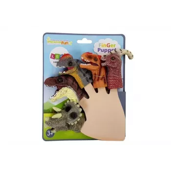 LEAN TOYS Fingerpuppen Dinosaurier 5-teilig