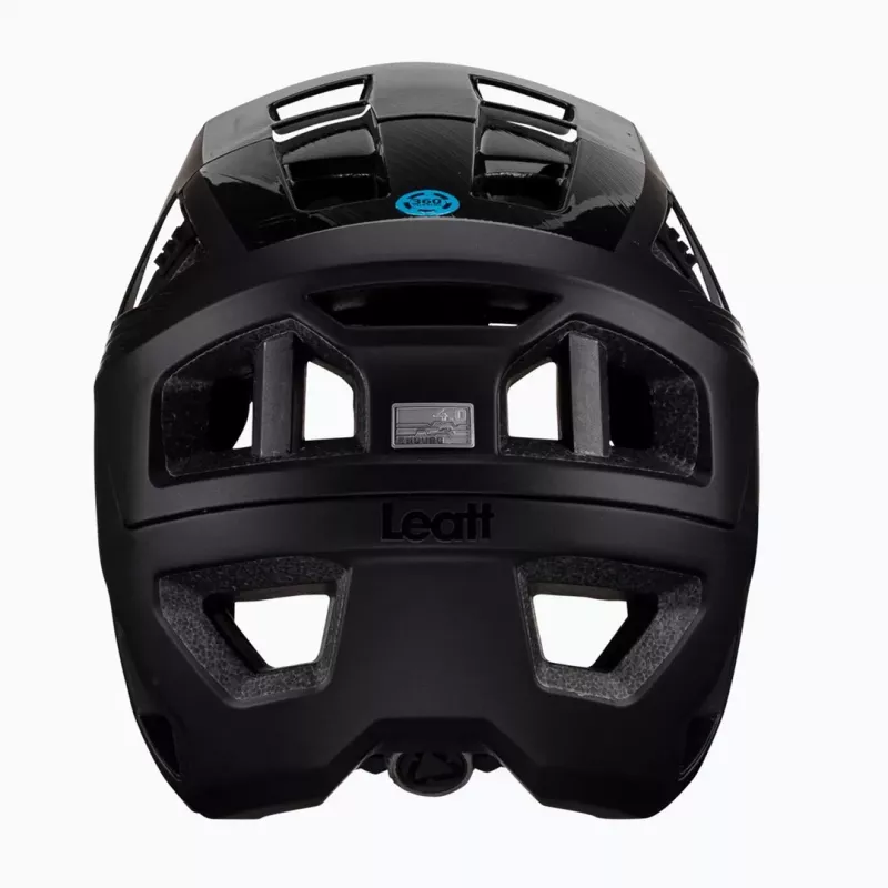LEATT MTB Enduro 4.0 V23 Fahrradhelm mit abnehmbarem Kinnbügel, Größe L, Schwarz