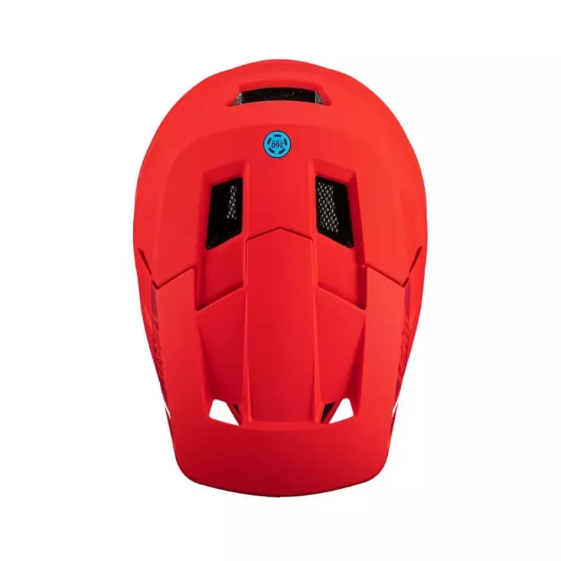 LEATT MTB Gravity 1.0 V24 Full-Face Cycling Helmet, Größe L, Rot
