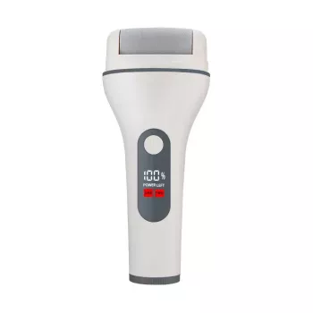Ray Battler RB 0018 Callus Remover - Elektrische, wiederaufladbare Fußfeile mit 3 Rollenköpfen, IPX7 wasserdicht, Nass- und Trockenanwendung