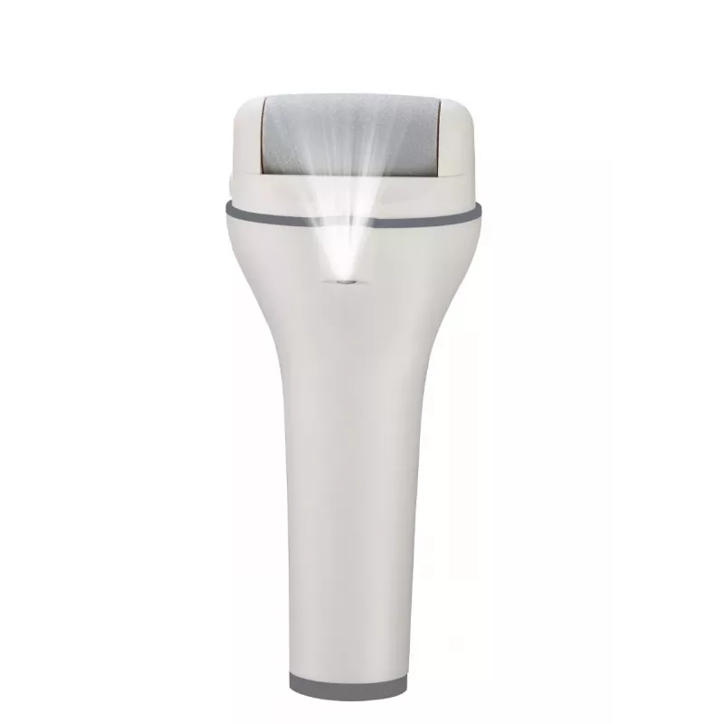 Ray Battler RB 0018 Callus Remover - Elektrische, wiederaufladbare Fußfeile mit 3 Rollenköpfen, IPX7 wasserdicht, Nass- und Trockenanwendung