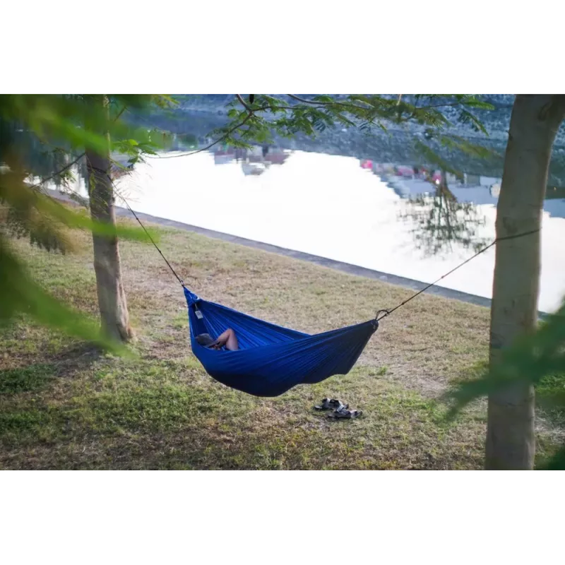 Ticket To The Moon TRAVEL HAMMOCK - Kompakte Hängematte für 2 Personen, Nylon, Grün