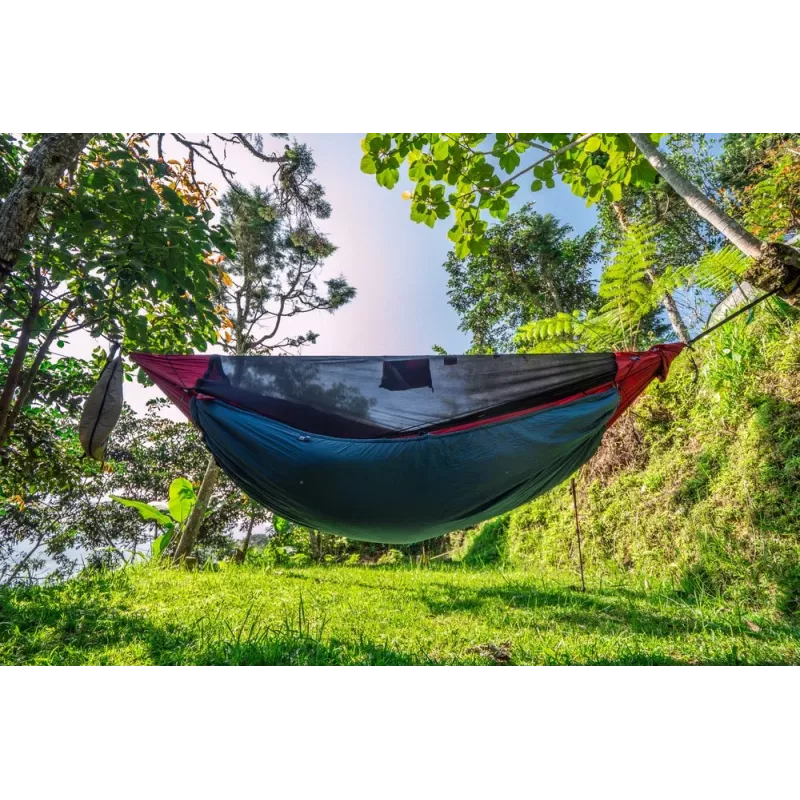 Ticket To The Moon PRO HAMMOCK Hängematte 1 Person Nylon Dunkelgrün