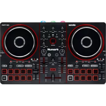 Numark Party Mix MKIII DJ-Controller mit integrierten Lautsprechern und Lichtshow